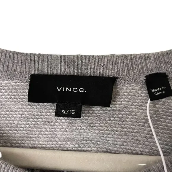 Vince Crewneck Wool Blend Sweatshirt Grey Men’s Size XL NWT $295 - Picture 5 of 7